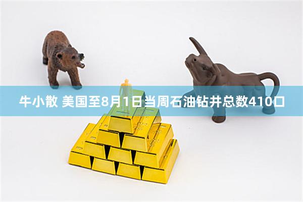 牛小散 美国至8月1日当周石油钻井总数410口